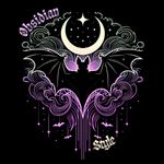 Moletom Canguru Preto Morcego com Lua Mística