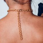 Colar Fluorita Dourado