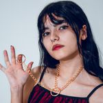 Colar Slip Chain Epidoto Dourado