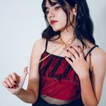 Colar Slip Chain Epidoto Dourado