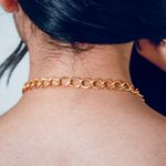 Colar Slip Chain Epidoto Dourado