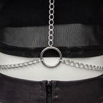 Body Chain Nephrita Prateado