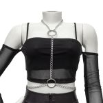 Body Chain Nephrita Prateado