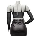 Body Chain Nephrita Prateado