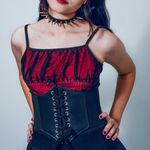 Kit Corset Amarração e Choker Spikes