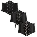 Kit 3 Corsets Femininos – Amarração, Coração e Argola