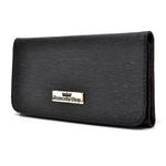 Kit Com 2 Bolsas Femininas Transversais e 1 Carteira Branca e Preto