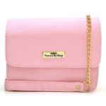 Kit Com 2 Bolsas Femininas Transversais e 1 Carteira Rosa