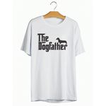Camiseta Estampada Frente Cachorro Salsicha Poderoso Dachshund The Dogfather