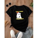 Camiseta Estampada Frente Familia Reunida Treta Garantida
