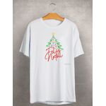 Camiseta Estampada Frente Feliz Natal Arvore
