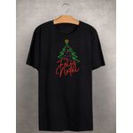 Camiseta Estampada Frente Feliz Natal Arvore