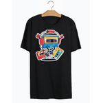 Camiseta Estampada Frente Fita Cassete Musica Vintage Old School