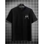 Camiseta Estampada Frente Gato Osculos Escuro