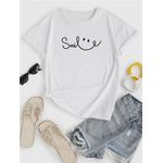 Camiseta Estampada Frente Smile Sorria