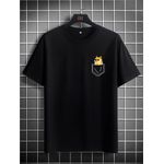 Camiseta Estampada Frente Cachorro Oculos Escuro