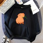 Moletom Estampado Frente Capivara Matinho