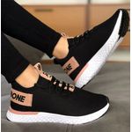 Tênis Feminino Preto/Nude
