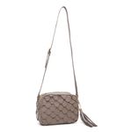 Bolsa Pequena em Couro de Pirarucu (Arapaima gigas) Fendy Esc. Natural 