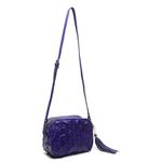 Bolsa Pequena em Couro de Pirarucu (Arapaima gigas) Uva Esc. Natural 