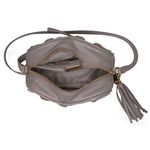 Bolsa Pequena em Couro de Pirarucu (Arapaima gigas) Fendy Esc. Natural 