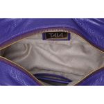 Bolsa Pequena em Couro de Pirarucu (Arapaima gigas) Uva Esc. Natural 