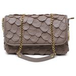 Bolsa em Couro de Pirarucu (Arapaima Gigas) Fendy Escama Natural