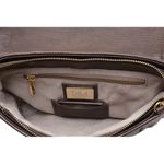 Bolsa em Couro de Pirarucu (Arapaima Gigas) Chocolate Escama Natural