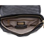 Bolsa em Couro de Pirarucu (Arapaima Gigas) Preto Escama Natural