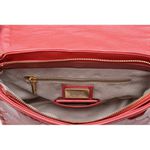 Bolsa em Couro de Pirarucu (Arapaima Gigas) Vermelho Escama Natural