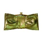 Clutch Armação em Cobra (Python reticulatus) Dourado