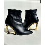 BOTA RIHANNA COURO - PRETA