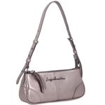 BOLSA LB RETANGULAR ALÇA COURO - TITANIO