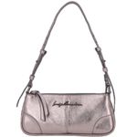 BOLSA LB RETANGULAR ALÇA COURO - TITANIO