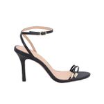SANDALIA TIRAS FINAS COM DETALHE METAL LB - PRETA