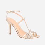 SANDALIA SALTO FINO LB SALOME LATERAL - OURO LIGHT