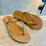CHINELO VJ STRASS RETANGULO - BRONZE
