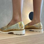 LOAFER LEASER OURO CLARO VIRA NATURAL