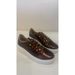 TENIS METALIZADO BROW ELASTICO E STRASS TOPAZIO