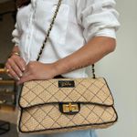 BOLSA RAISSA MATELASSE - RAFIA
