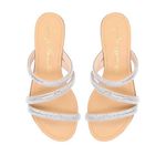 RASTEIRA CABEDAL CRISTAL BEGE