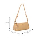 BOLSA RETANGULAR LB ALCA COURO - ARGILA