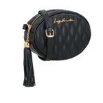 BOLSA REDONDA MATELASSE - PRETA