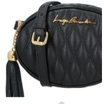 BOLSA REDONDA MATELASSE - PRETA