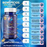 5 Frascos de Zinc Phospho 2- AEP OroNewLife - Suplemento Alimentar de vitaminas e minerais