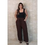 Calça Julia Basic Brown