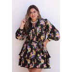 Vestido Carmem Floral Black