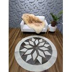 Mandala cinza e branca