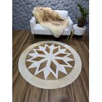 Mandala bege e branca