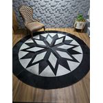 Mandala preta e cinza